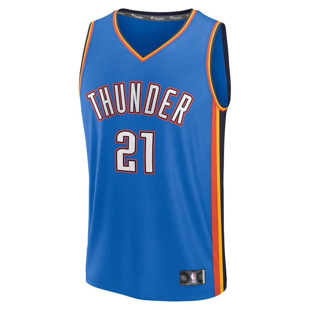 Aaron Wiggins Oklahoma City Thunder Fanatics Fast Break Replica Player Jersey - Icon Edition - Blue
