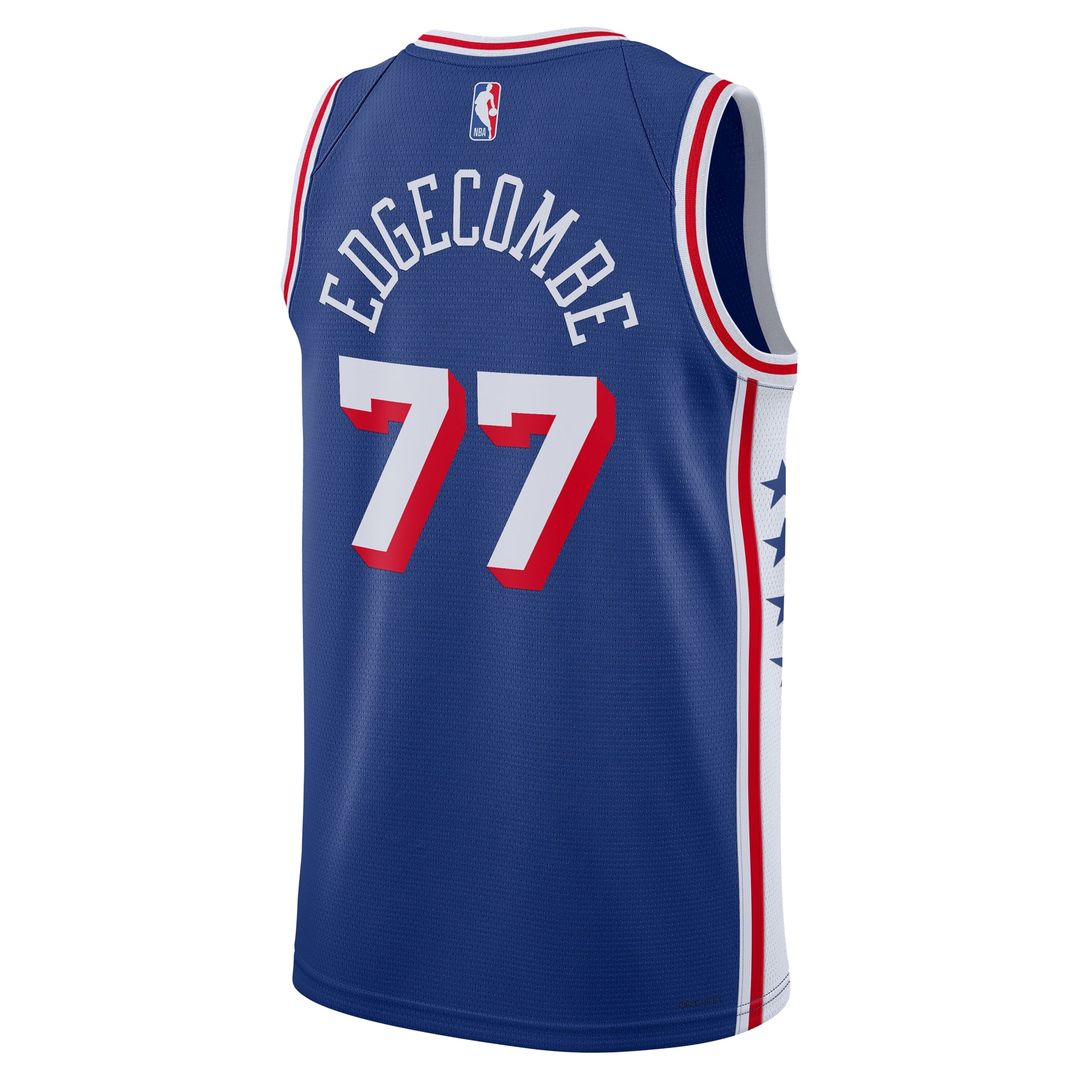 VJ Edgecombe Philadelphia 76ers Nike Unisex Swingman Jersey - Icon Edition - Royal