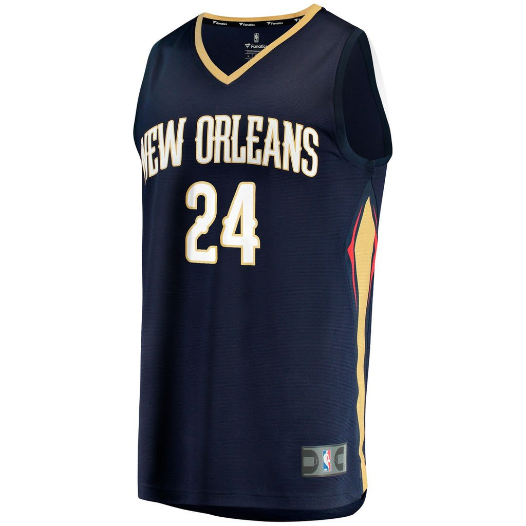 Jordan Hawkins New Orleans Pelicans Fanatics  Fast Break Replica Jersey - Icon Edition - Navy