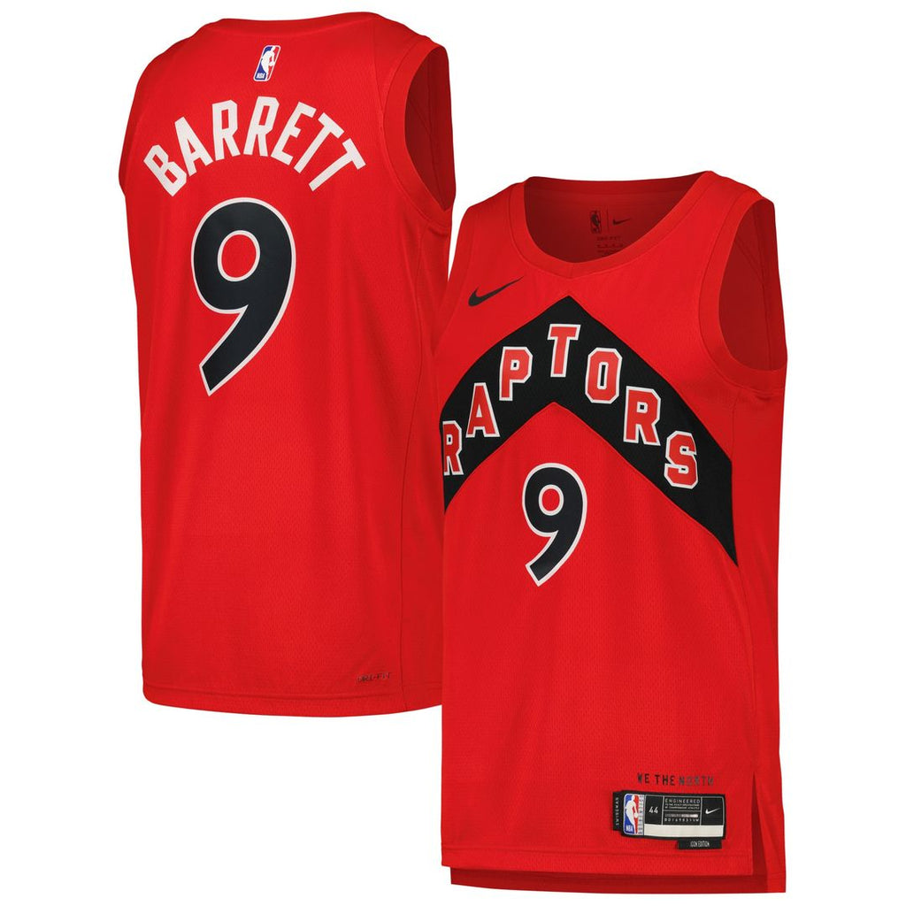 RJ Barrett Toronto Raptors Nike Unisex Swingman Player Jersey - Icon Edition - Red