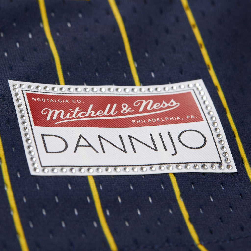 Golden State Warriors Mitchell & Ness x DANNIJO Women's Fashion Baseball Jersey - Blue