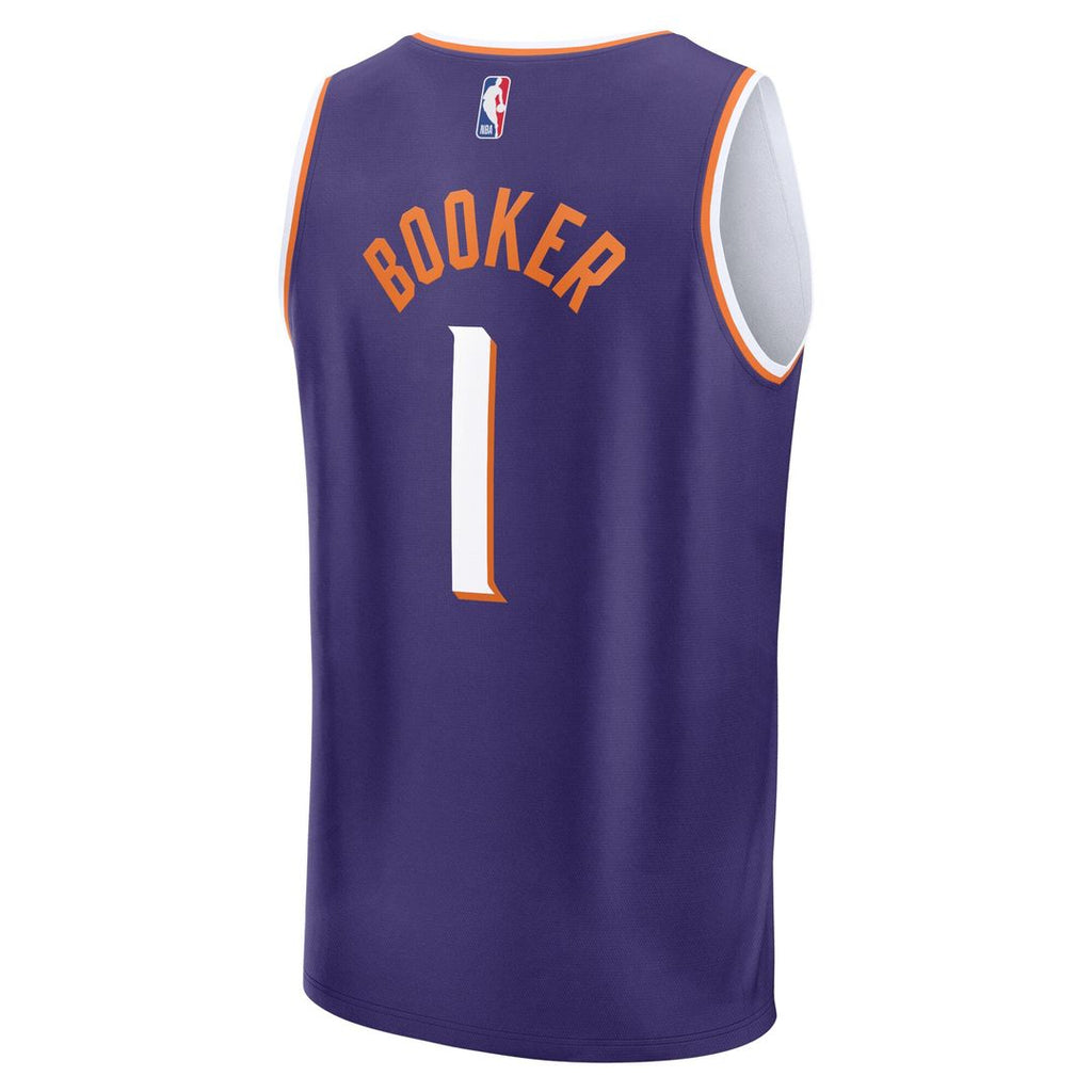 Devin Booker Phoenix Suns Fanatics Fast Break Replica Jersey - Icon Edition - Purple