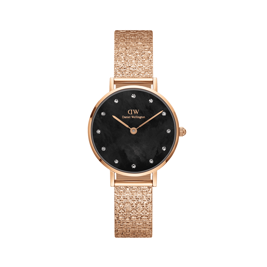 Petite Lumine Pressed Piano Black MoP Rose Gold