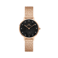 Petite Lumine Pressed Piano Black MoP Rose Gold