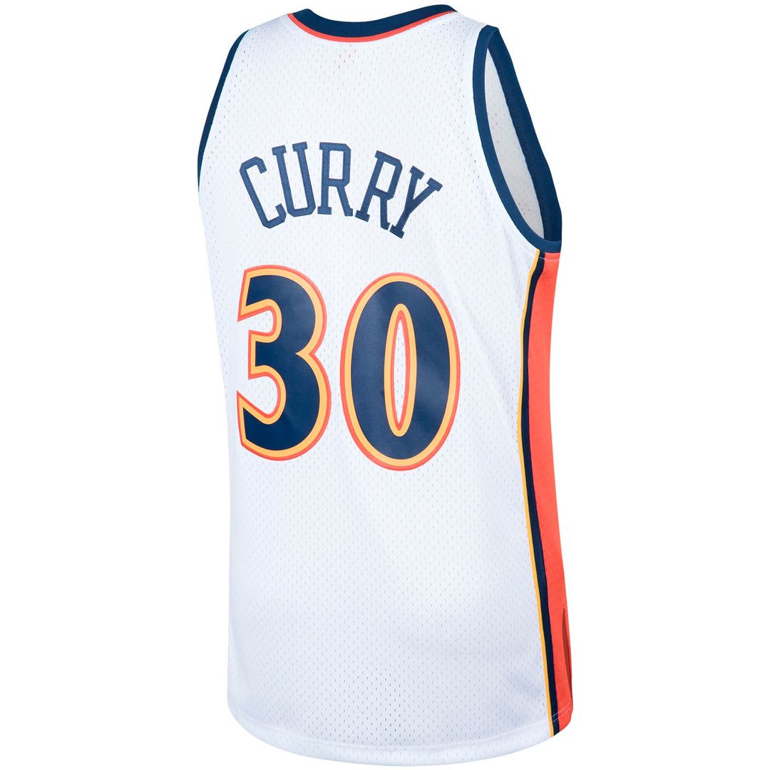Stephen Curry Golden State Warriors Mitchell & Ness Hardwood Classics Swingman Jersey - Orange