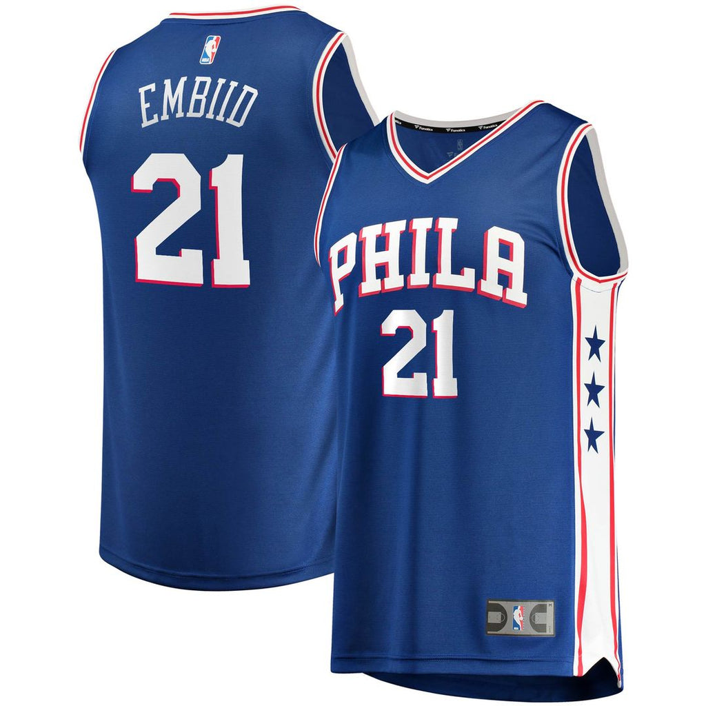 Joel Embiid Philadelphia 76ers Fanatics Fast Break Replica Player Jersey - Icon Edition - Royal