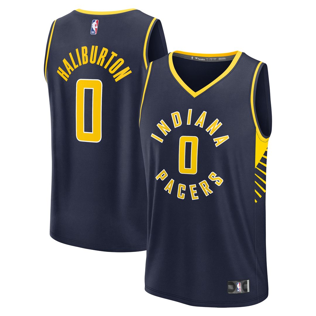Tyrese Haliburton Indiana Pacers Fanatics Youth Fast Break Replica Player Jersey - Icon Edition - Navy