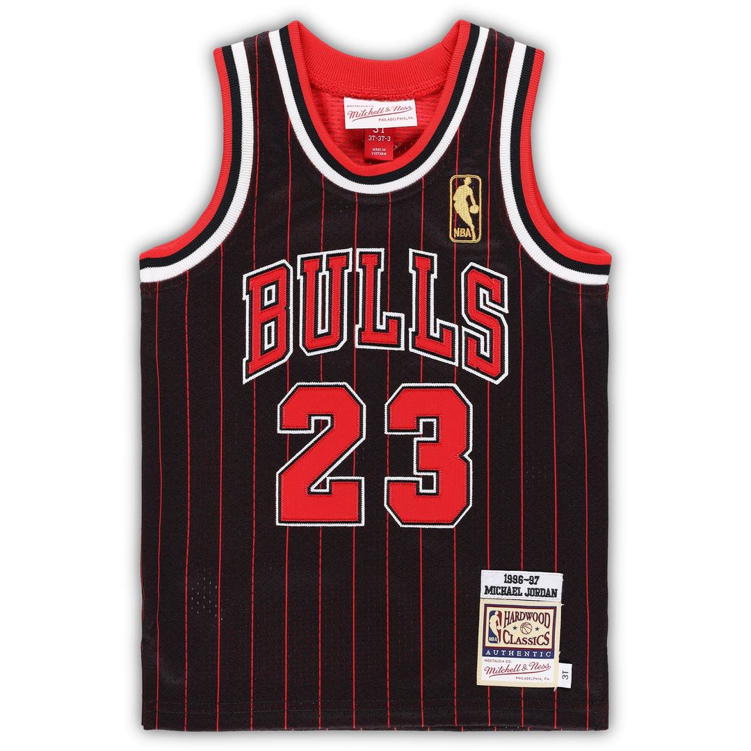 Michael Jordan Chicago Bulls Mitchell & Ness Toddler 1996/97 Hardwood Classics Authentic Jersey - Black
