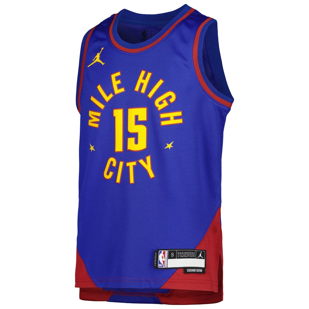 Nikola Jokic Denver Nuggets Jordan Brand Youth Swingman Jersey - Statement Edition - Blue