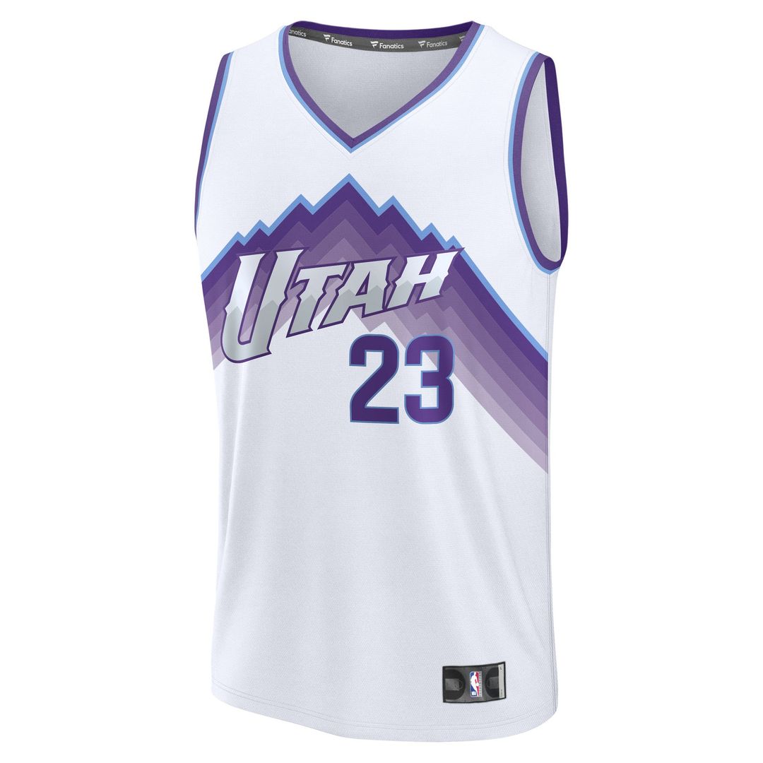 Lauri Markkanen Utah Jazz Fanatics Youth Fast Break Replica Jersey - Association Edition - White