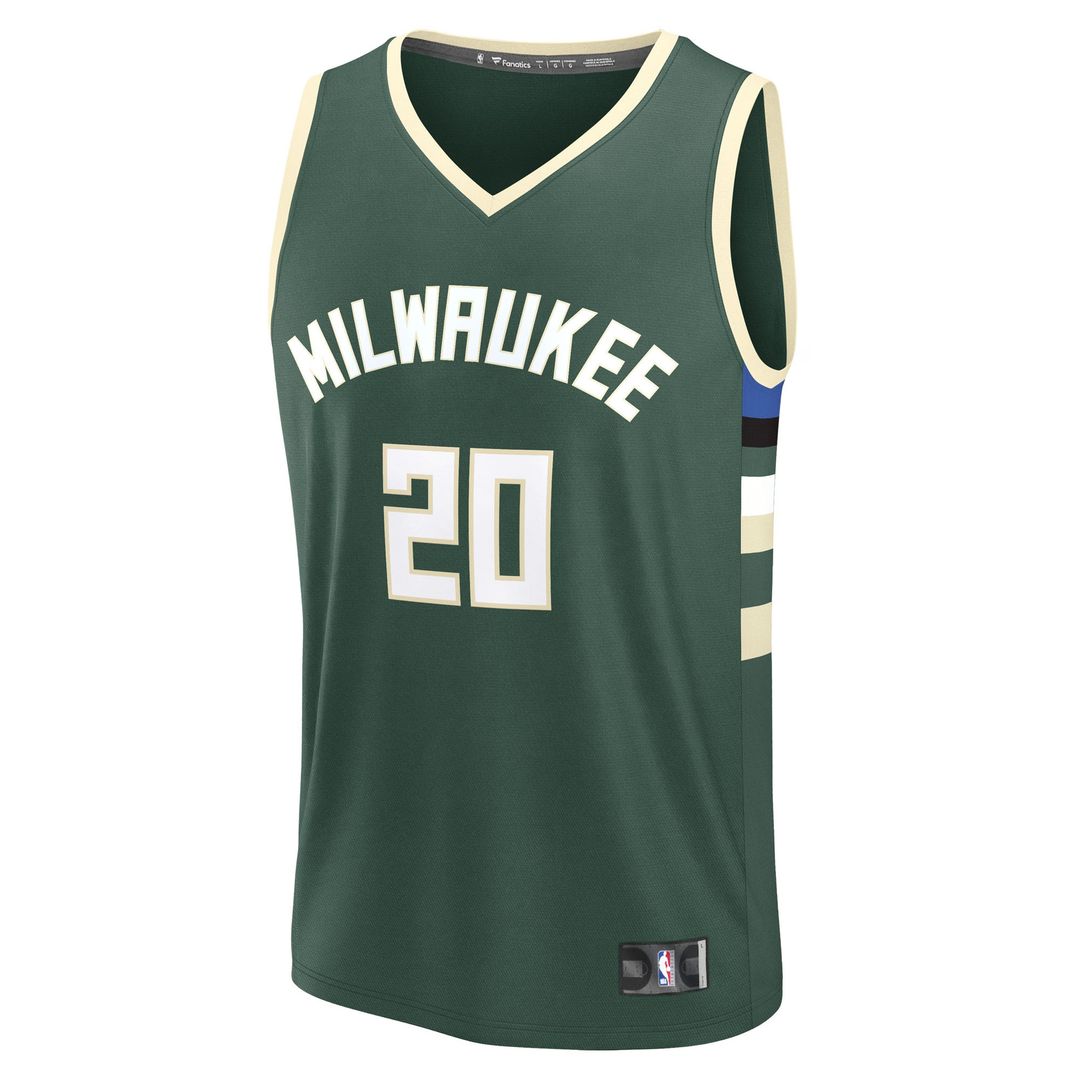 A.J. Green Milwaukee Bucks Fanatics Fast Break Replica Player Jersey - Icon Edition - Hunter Green