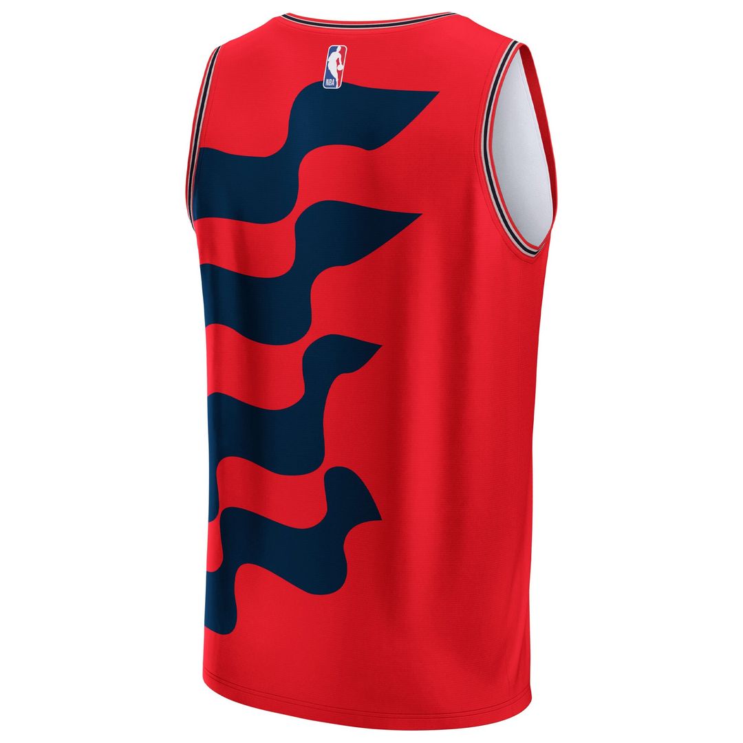 Washington Wizards NBA & KidSuper Studios by Fanatics Unisex Hometown Jersey - Red