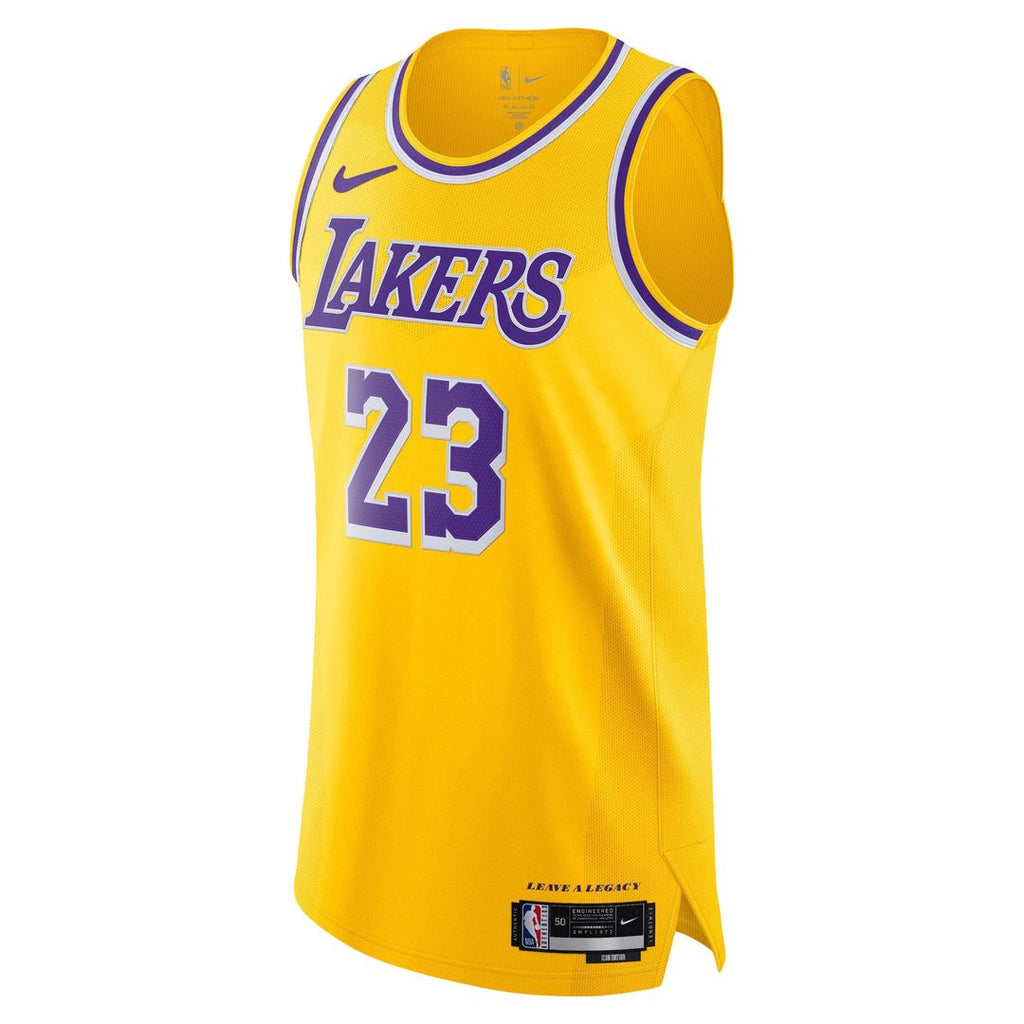 LeBron James Los Angeles Lakers Nike Authentic Jersey - Icon Edition - Gold
