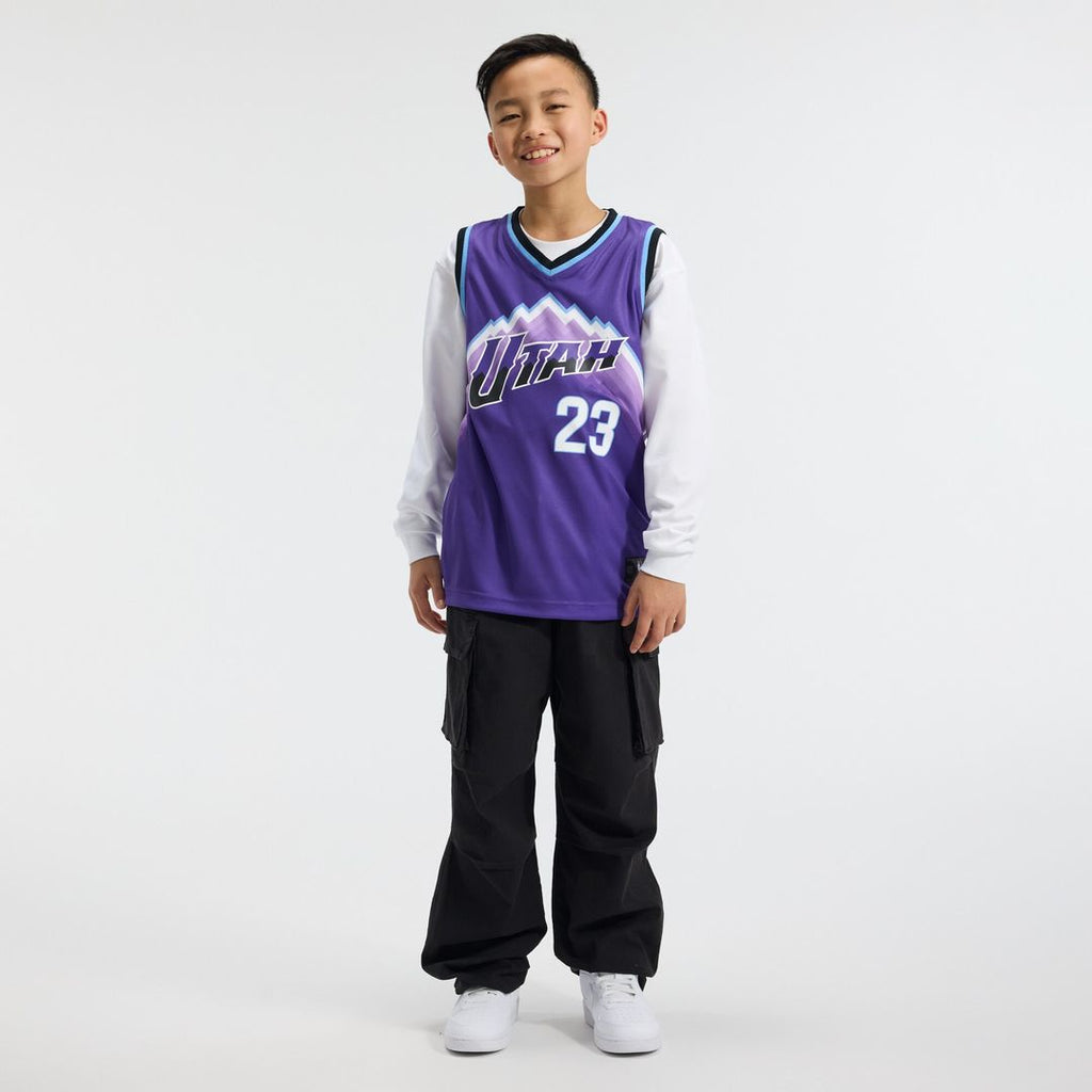Lauri Markkanen Utah Jazz Fanatics Youth Fast Break Replica Jersey - Icon Edition - Purple
