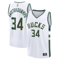 Giannis Antetokounmpo Milwaukee Bucks Fanatics Fast Break Replica Player Jersey - Association Edition - White