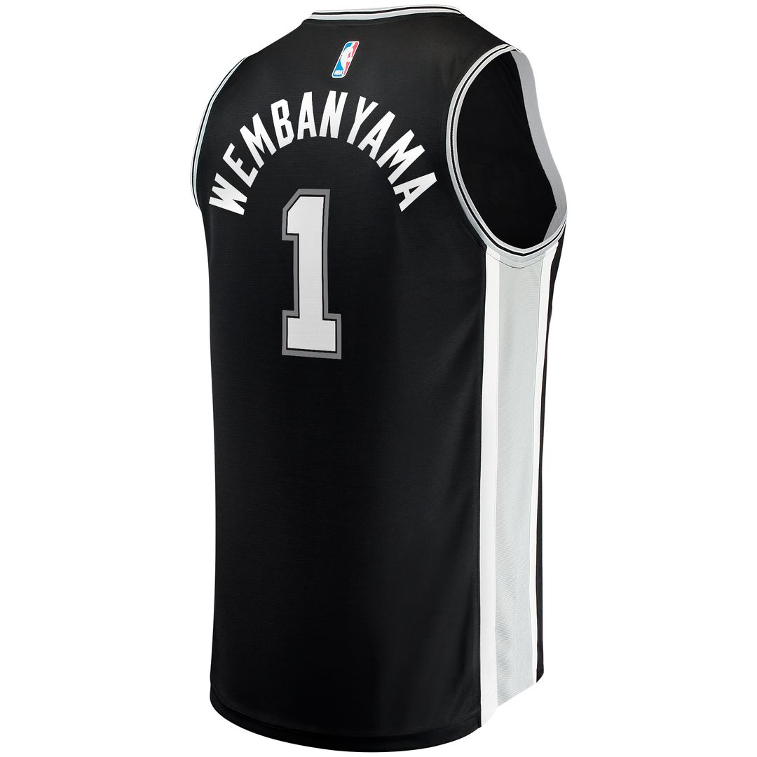 Victor Wembanyama San Antonio Spurs Fanatics  Fast Break Replica Jersey - Icon Edition - Black