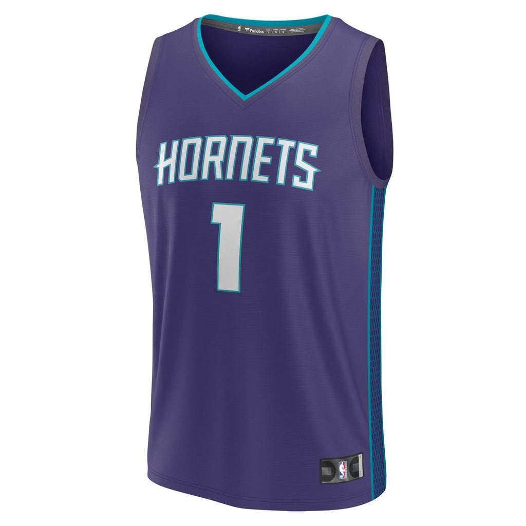 LaMelo Ball Charlotte Hornets Fanatics Fast Break Replica Player Jersey - Statement Edition - Purple