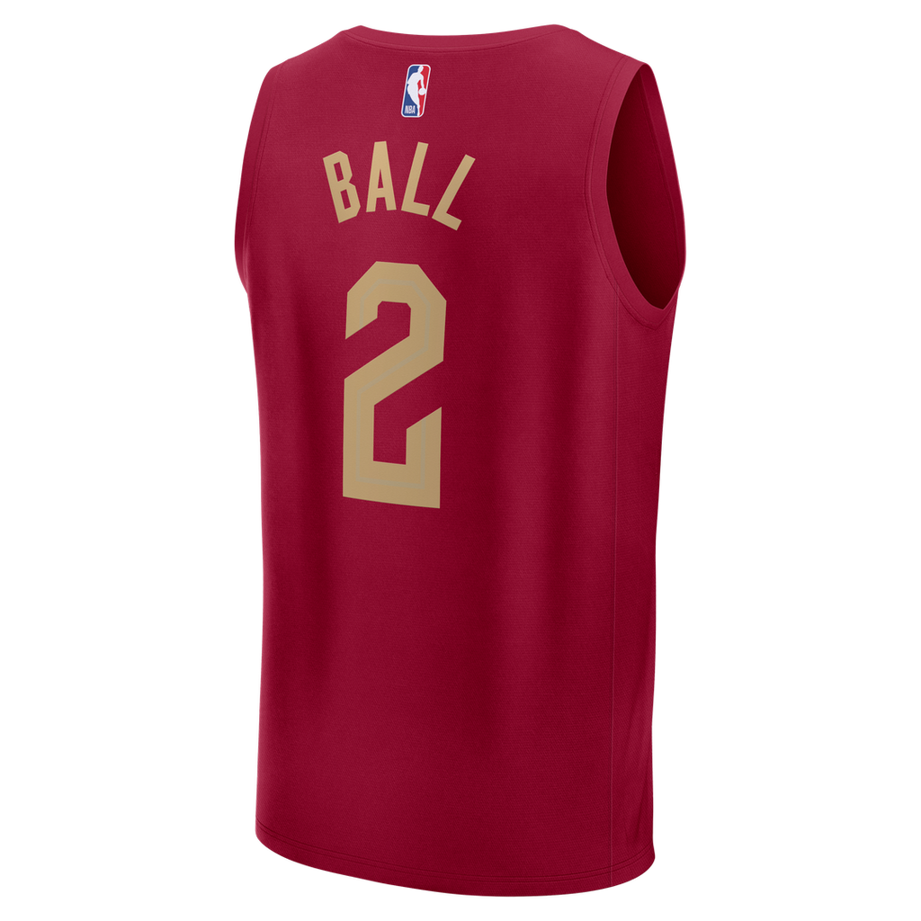 Lonzo Ball Cleveland Cavaliers Fanatics Fast Break Replica Jersey - Wine - Icon Edition