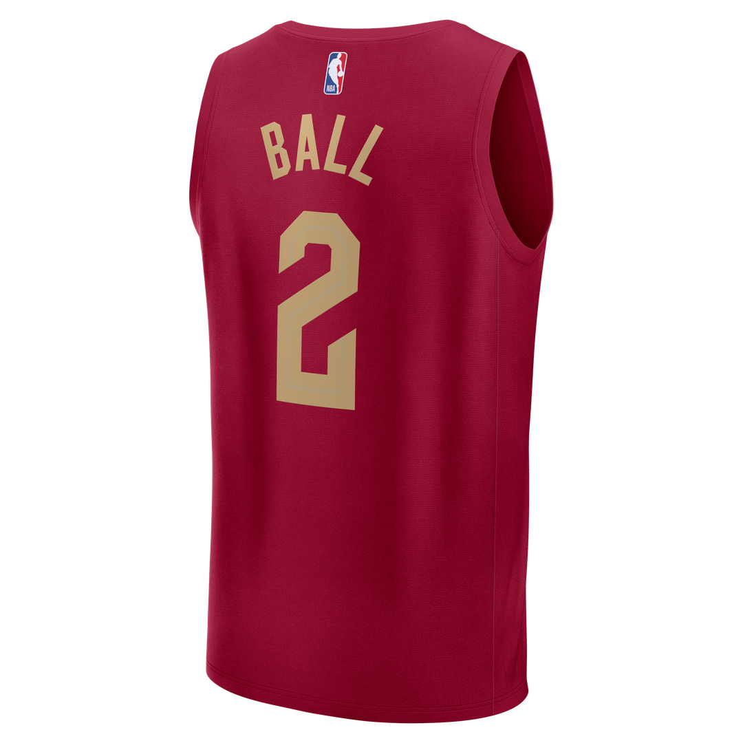 Lonzo Ball Cleveland Cavaliers Fanatics Fast Break Replica Jersey - Wine - Icon Edition
