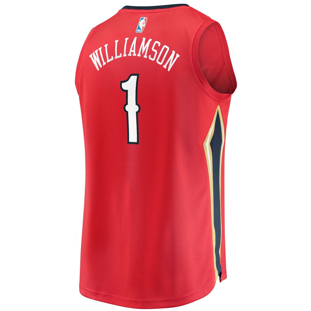 Zion Williamson New Orleans Pelicans Fanatics Replica Fast Break Jersey Red - Statement Edition