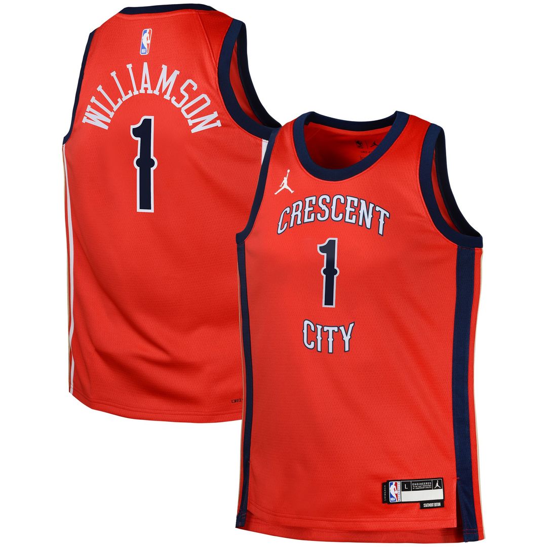 Zion Williamson New Orleans Pelicans Jordan Brand Swingman Jersey Statement - Red