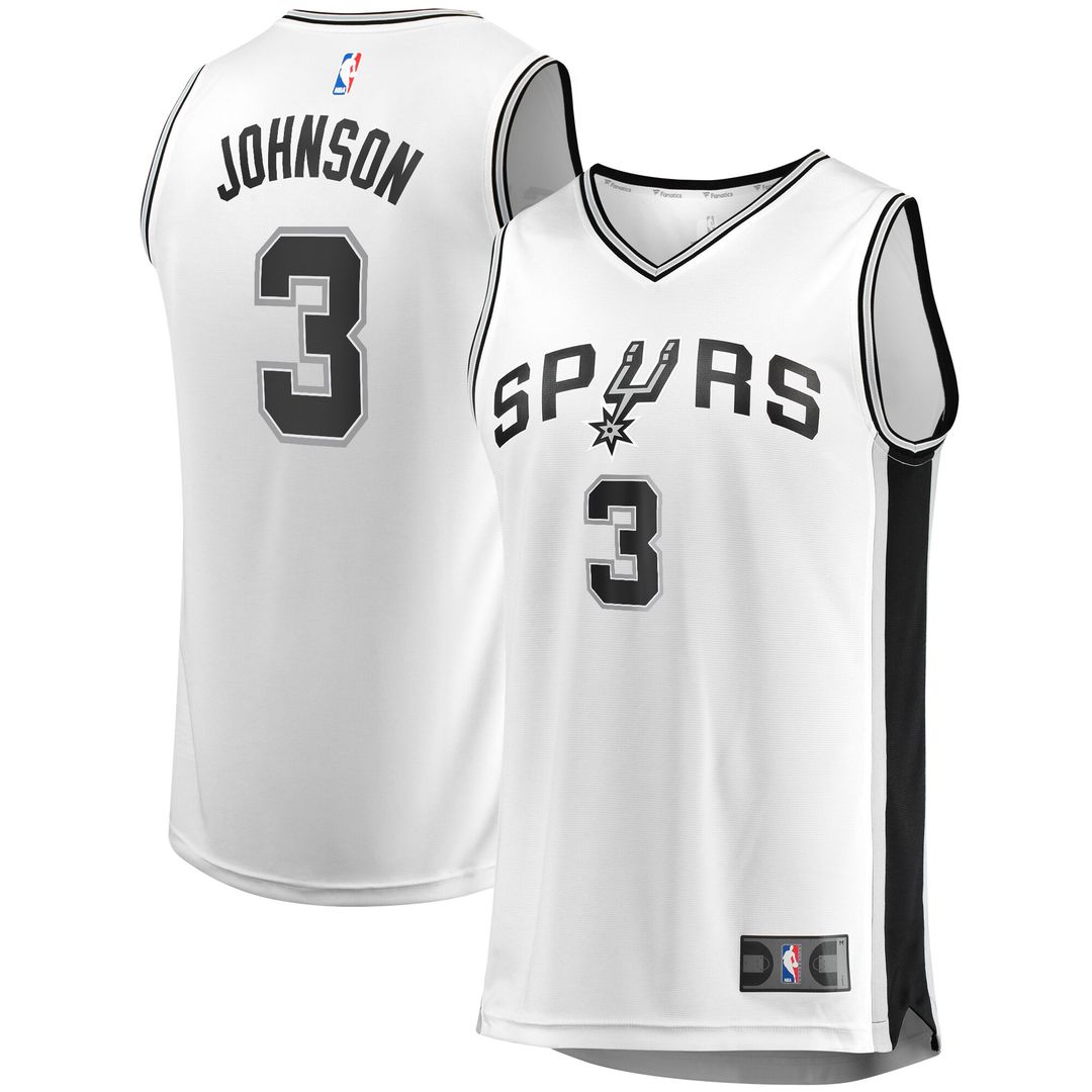 Keldon Johnson San Antonio Spurs Fanatics Fast Break Association Jersey - White