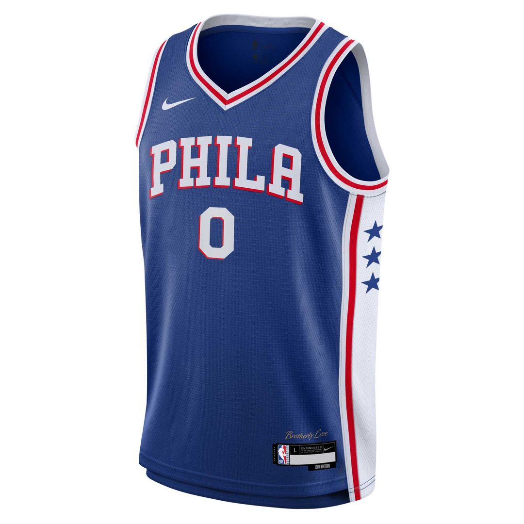 Tyrese Maxey Philadelphia 76ers Nike Youth Swingman Jersey - Icon Edition - Royal