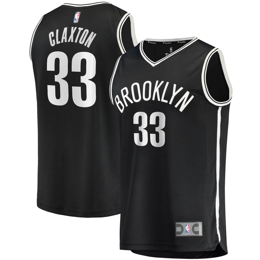 Nicolas Claxton Brooklyn Nets Fanatics Fast Break Replica Jersey - Icon Edition - Black