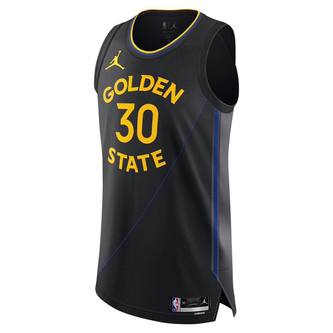 Stephen Curry Golden State Warriors Jordan Brand 2024/25 Authentic Jersey - Statement Edition - Black
