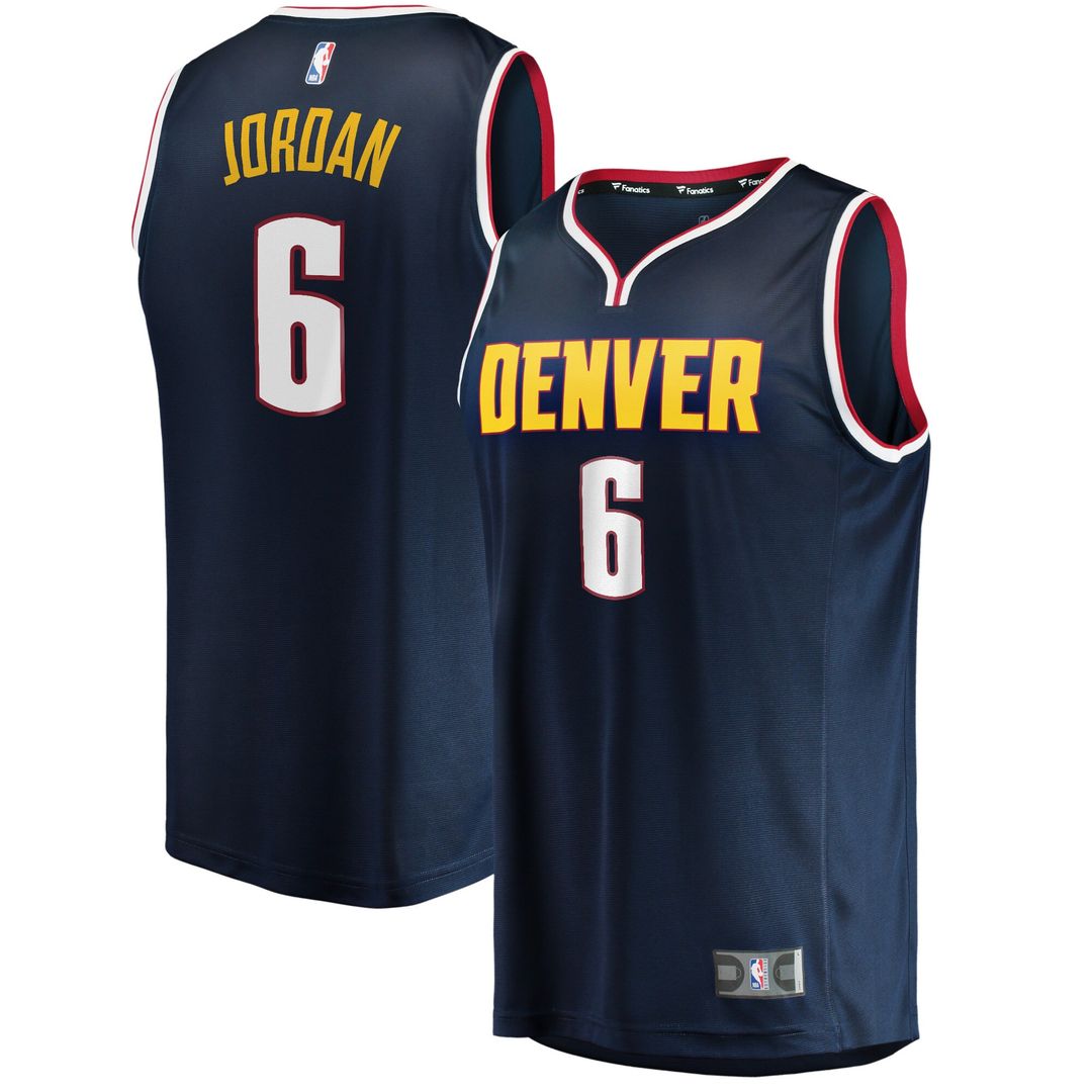 DeAndre Jordan Denver Nuggets Fanatics Youth Fast Break Player Jersey - Icon Edition - Navy