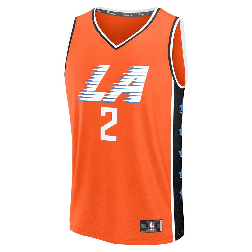 Kawhi Leonard LA Clippers Fanatics 2025/26 City Edition Fast Break Jersey - Orange