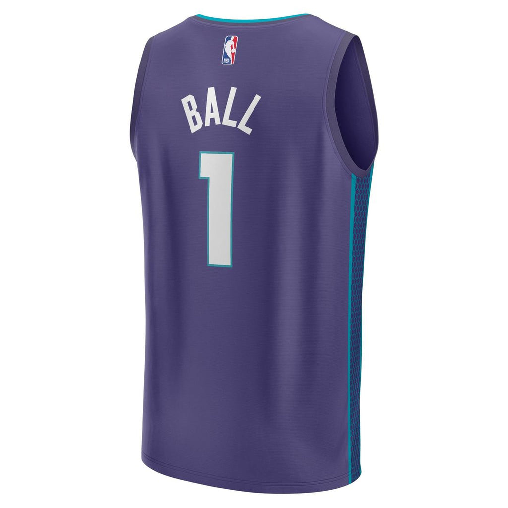 LaMelo Ball Charlotte Hornets Fanatics Fast Break Replica Player Jersey - Statement Edition - Purple