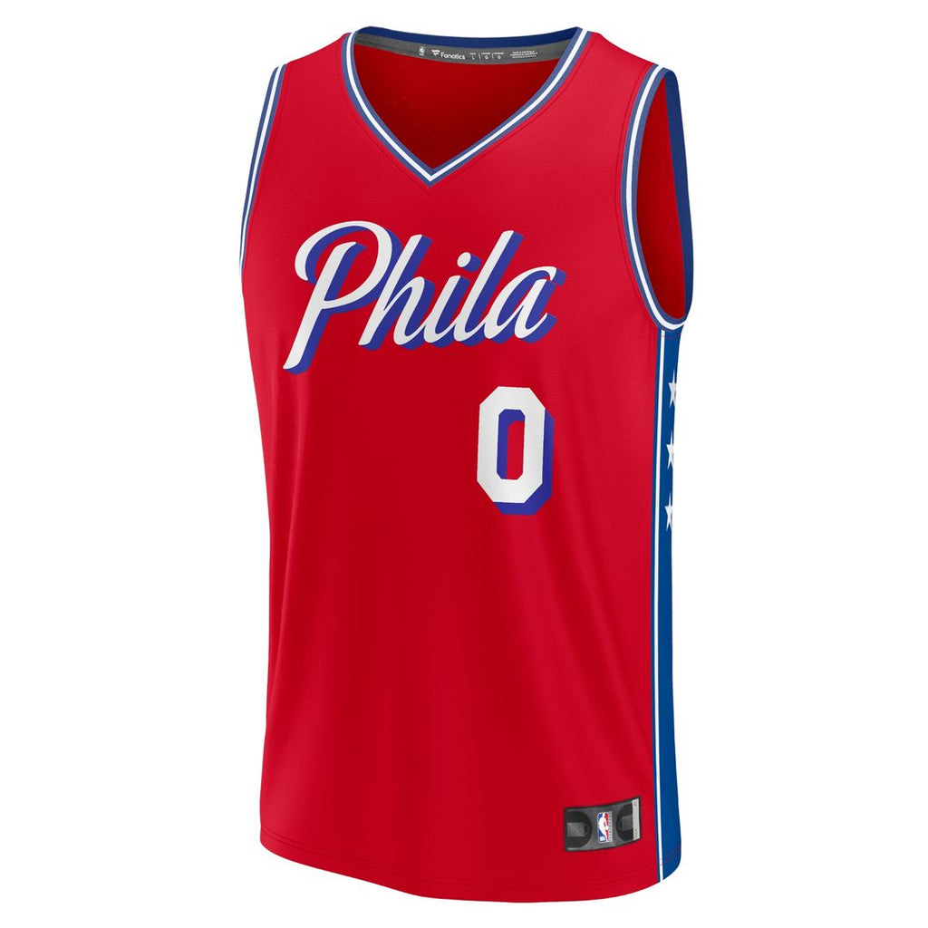 Tyrese Maxey Philadelphia 76ers Fanatics Youth Fast Break Player Jersey - Statement Edition - Red