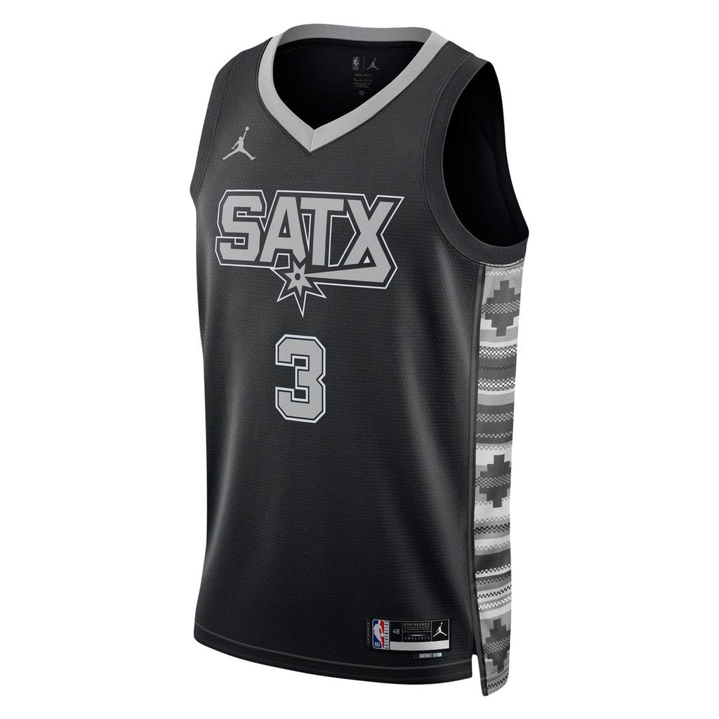 Keldon Johnson San Antonio Spurs Jordan Brand Unisex Swingman Jersey - Statement Edition - Black