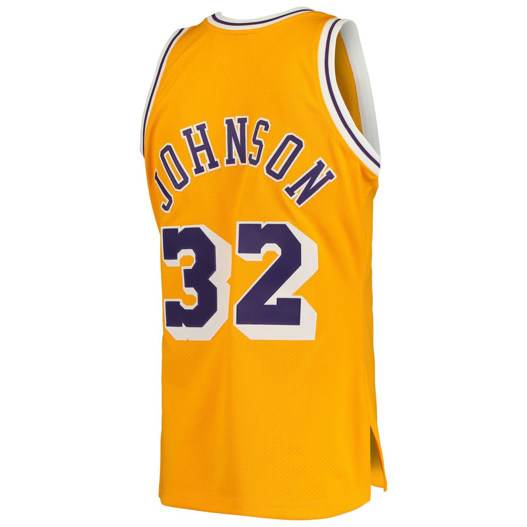 Magic Johnson Los Angeles Lakers Mitchell & Ness 1984/85 Hardwood Classics Authentic Jersey - Purple