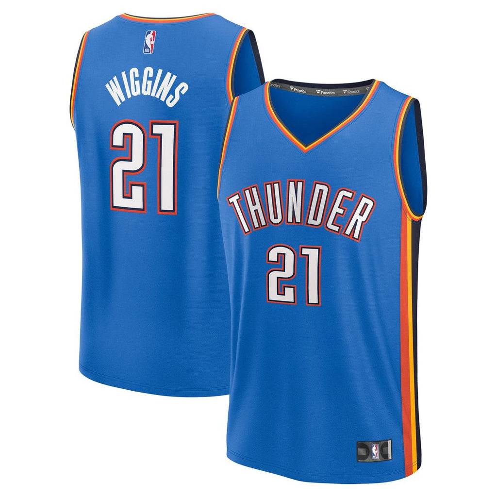 Aaron Wiggins Oklahoma City Thunder Fanatics Fast Break Replica Player Jersey - Icon Edition - Blue
