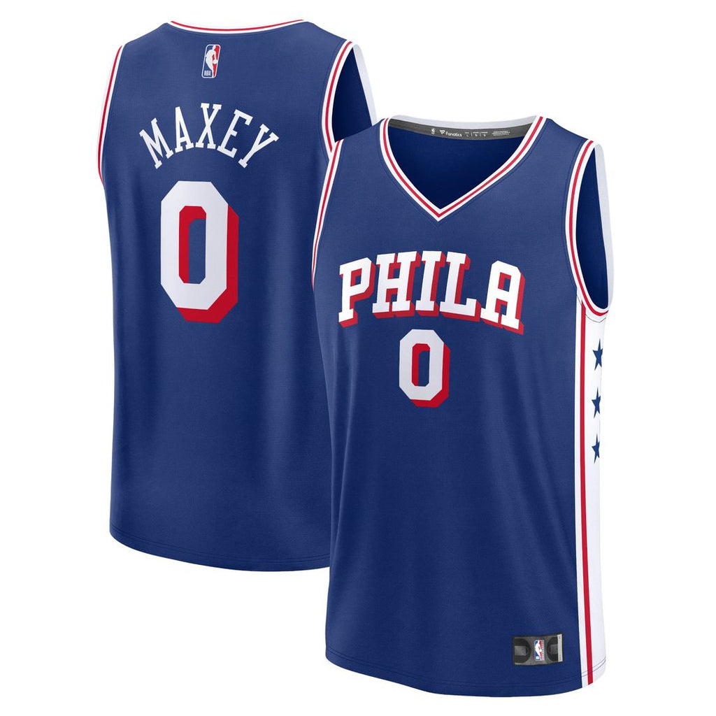 Tyrese Maxey Philadelphia 76ers Fanatics Fast Break Replica Jersey - Icon Edition - Royal