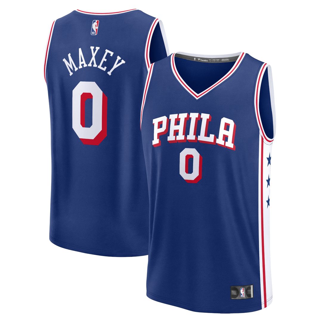 Tyrese Maxey Philadelphia 76ers Fanatics Fast Break Replica Jersey - Icon Edition - Royal
