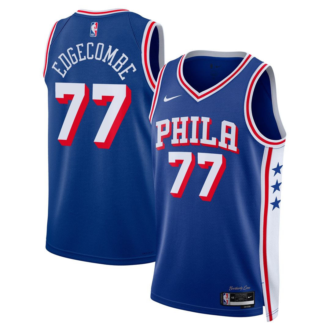 V. J. Edgecombe Philadelphia 76ers Nike Unisex 2025 NBA Draft First Round Pick Swingman Jersey - Icon Edition - Royal