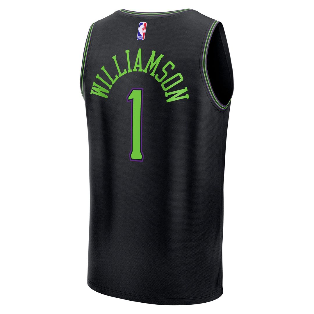 Zion Williamson New Orleans Pelicans Fanatics 2025/26 City Edition Fast Break Jersey - Black
