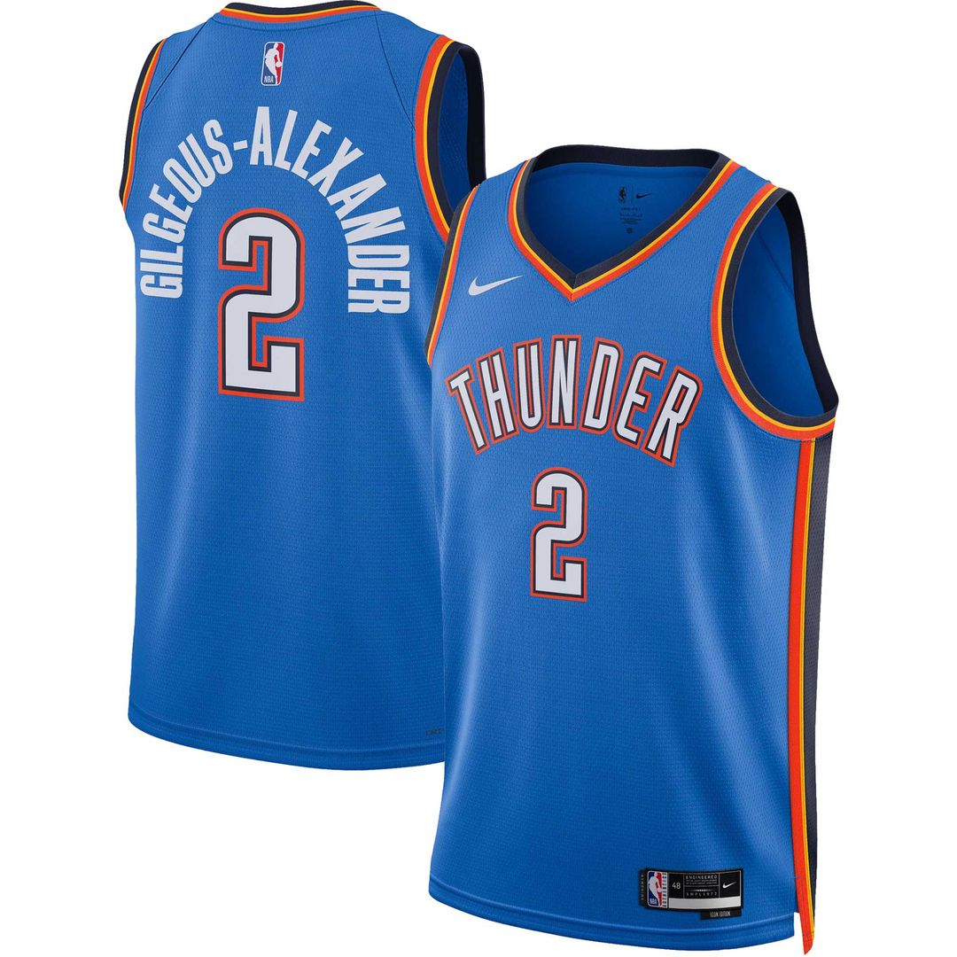 Shai Gilgeous-Alexander Oklahoma City Thunder Nike Unisex Swingman Jersey - Icon Edition - Blue