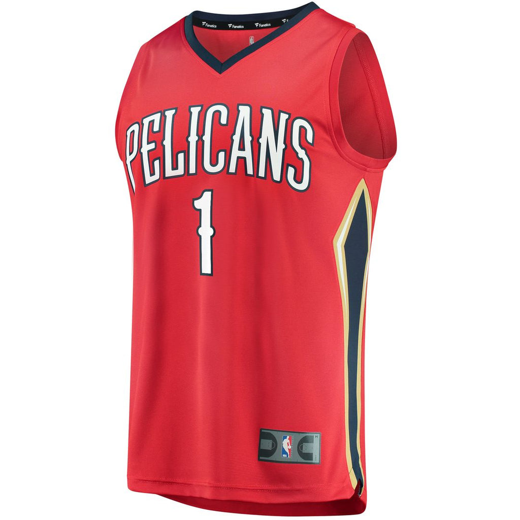 Zion Williamson New Orleans Pelicans Fanatics Replica Fast Break Jersey Red - Statement Edition