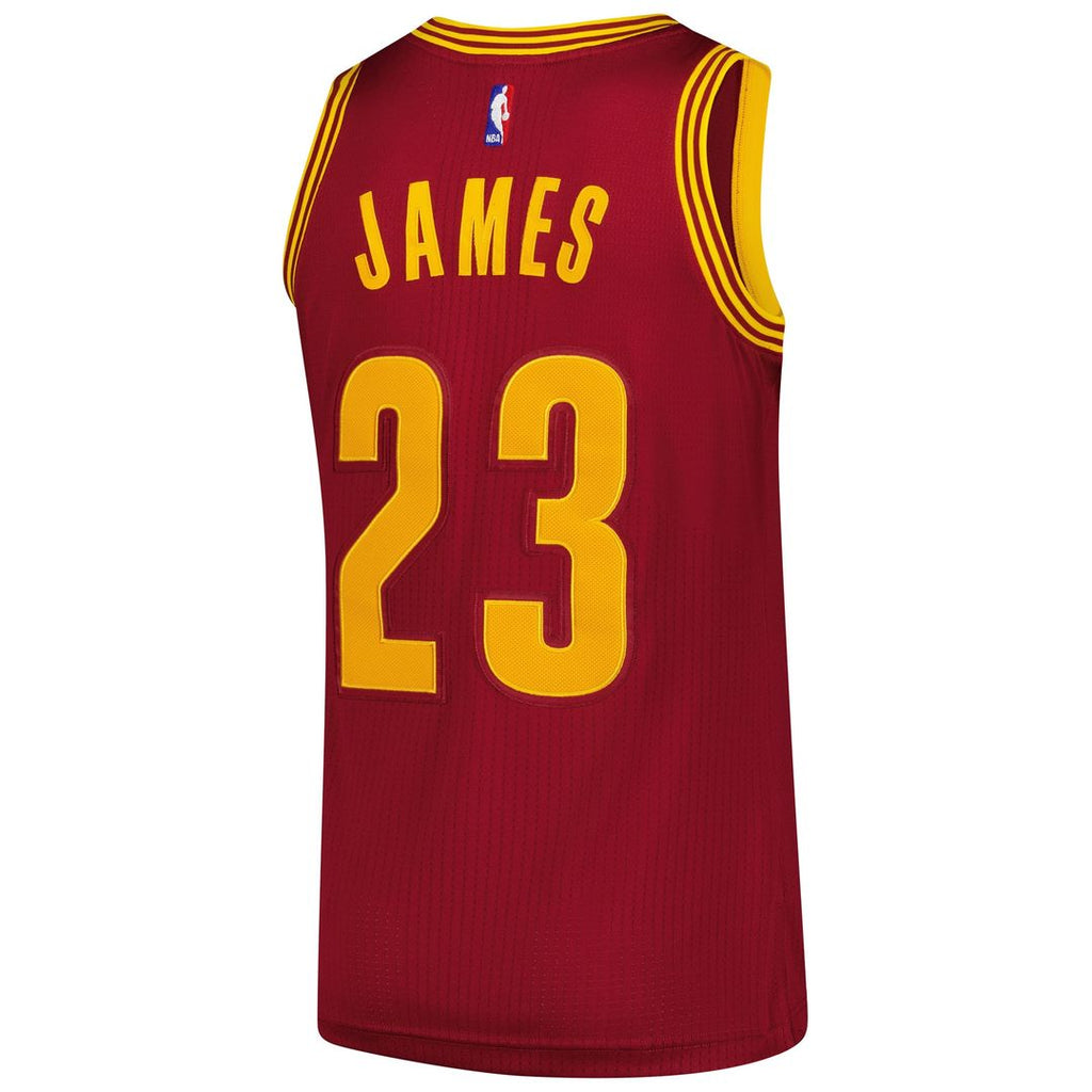 LeBron James Cleveland Cavaliers Mitchell & Ness Hardwood Classics 2015/16 Authentic Jersey - Wine