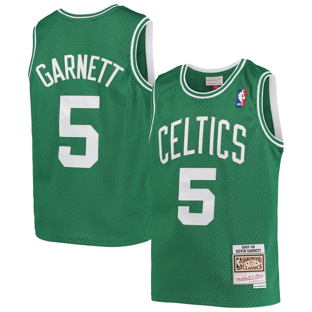 Kevin Garnett Boston Celtics Mitchell & Ness Youth 2007/08 Hardwood Classics Swingman Jersey - Kelly Green
