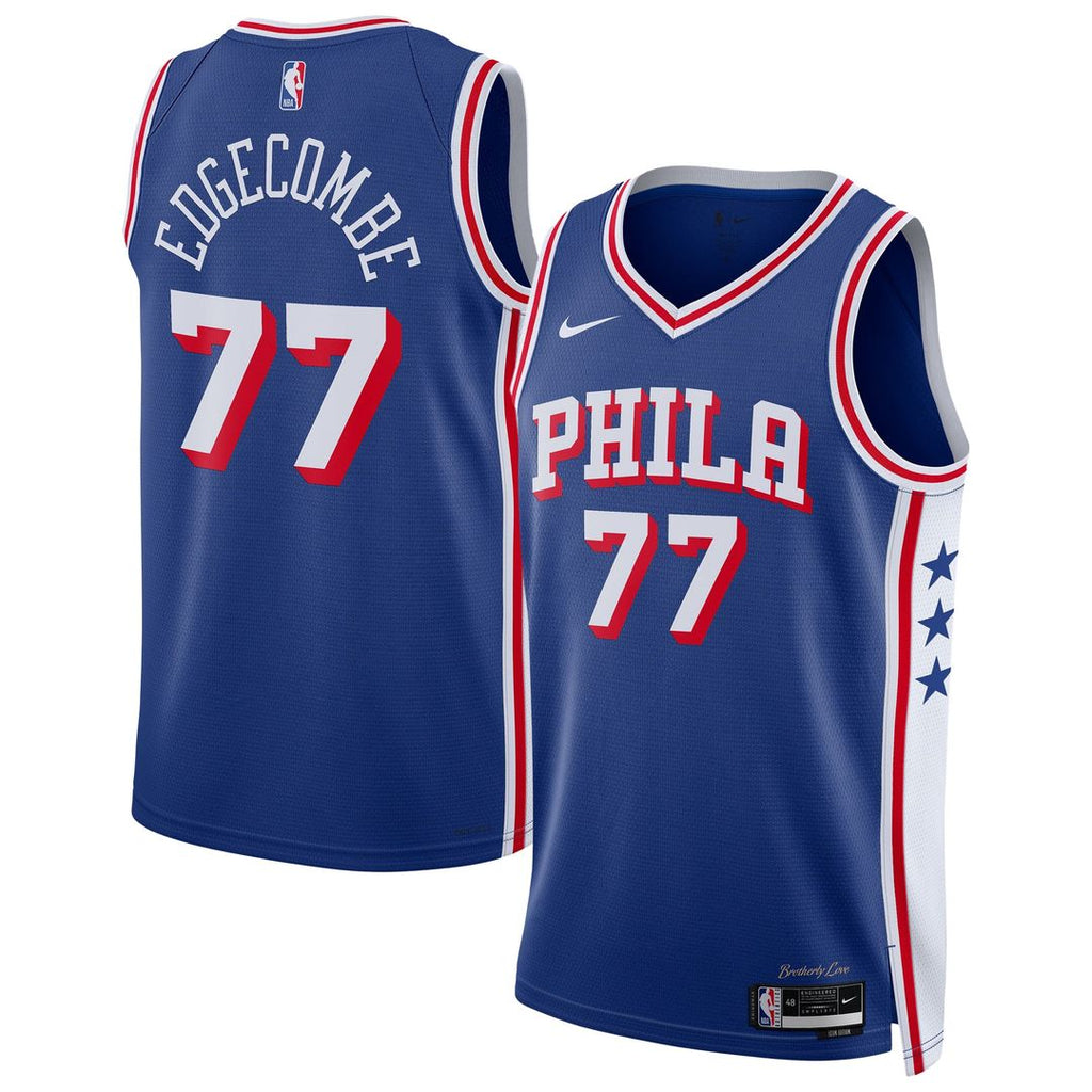 VJ Edgecombe Philadelphia 76ers Nike Unisex Swingman Jersey - Icon Edition - Royal