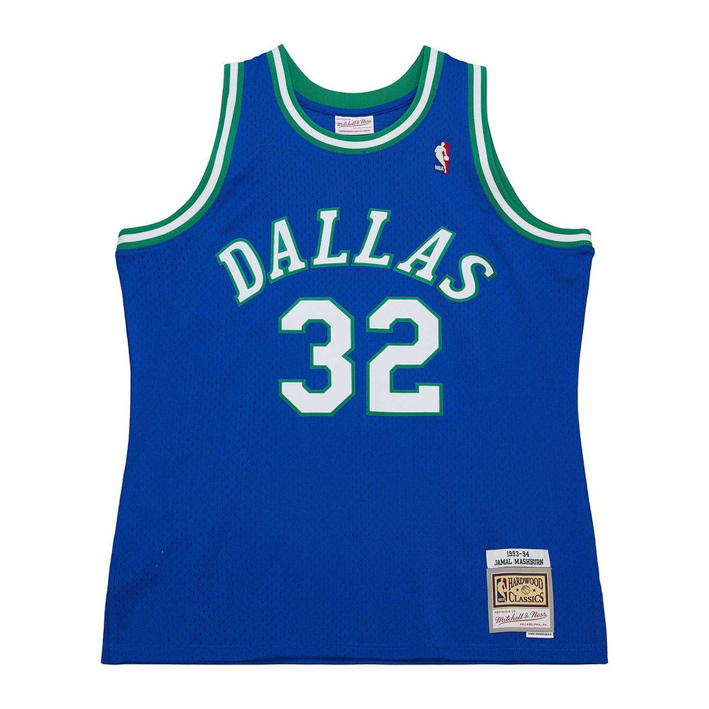 Jamal Mashburn Dallas Mavericks Mitchell & Ness 1993/94 Hardwood Classics Swingman Jersey - Blue