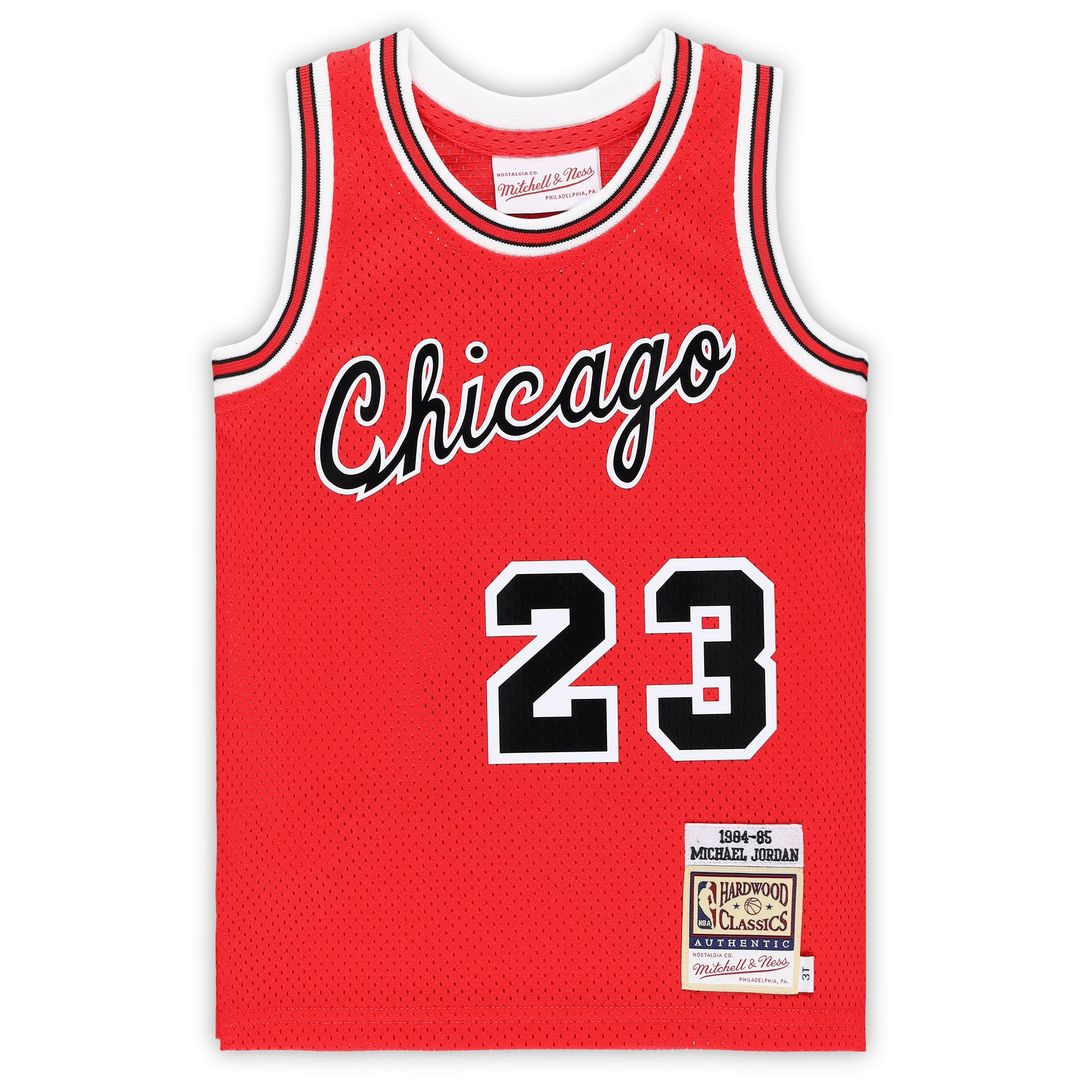 Michael Jordan Chicago Bulls Mitchell & Ness Toddler Hardwood Classics 1984/85 Authentic Swingman Jersey - Red