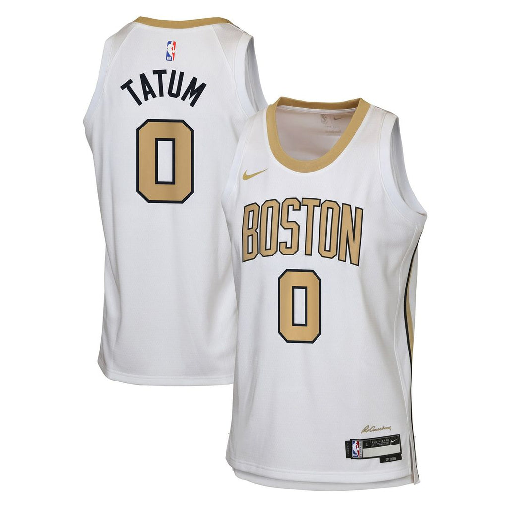 Jayson Tatum Boston Celtics Nike Youth 2025/26 City Edition Swingman Jersey - White