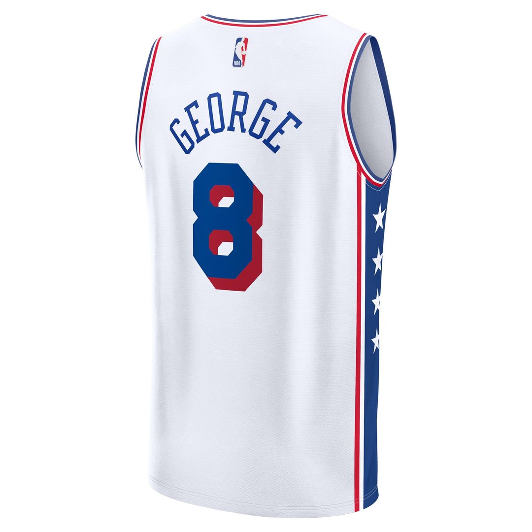 Paul George Philadelphia 76ers Fanatics Fast Break Replica Player Jersey - Association Edition - White