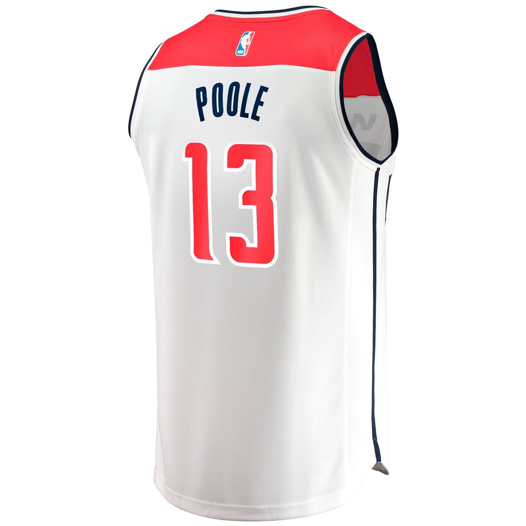 Jordan Poole Washington Wizards Fanatics Youth Fast Break Player Jersey - Association Edition - White